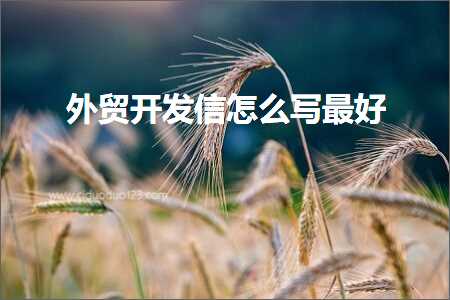 璺ㄥ鐢靛晢鐭ヨ瘑:澶栬锤寮€鍙戜俊鎬庝箞鍐欐渶濂? width=